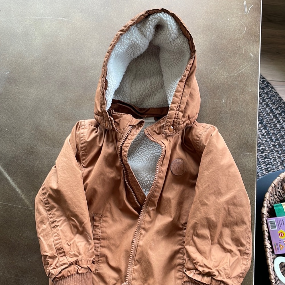H&M Sherpa brown jacket